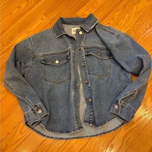 Women’s Jean Blue Denim Jacket edited by Remi Bader